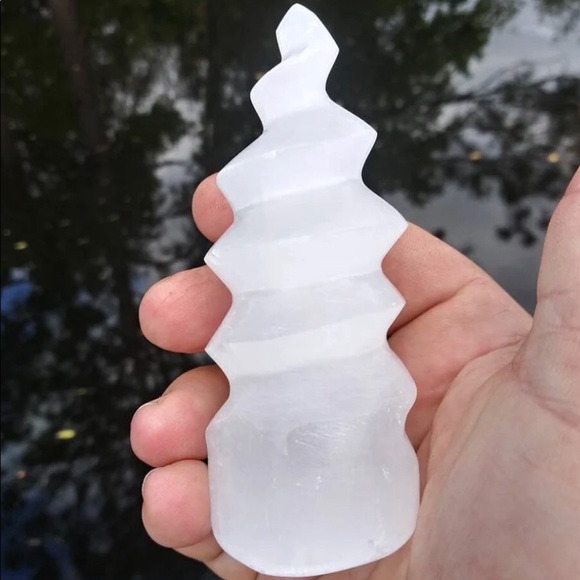 Other - Selenite Spiral Crystal Tower
